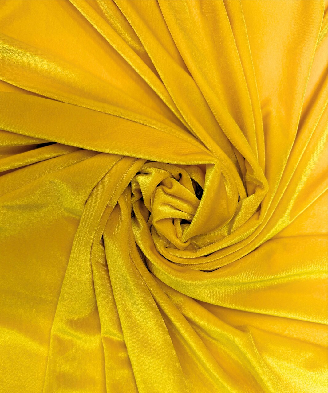 Yellow Stretch Velvet Fabric by the Yard, 58" Wide Plush Velvet 4-Way Stretch